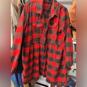 Long sleeve flannel dress